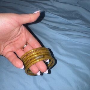 Elegant Gold Bangle Set